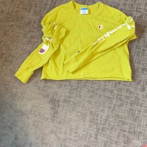 Champion cropped long sleeve tee
